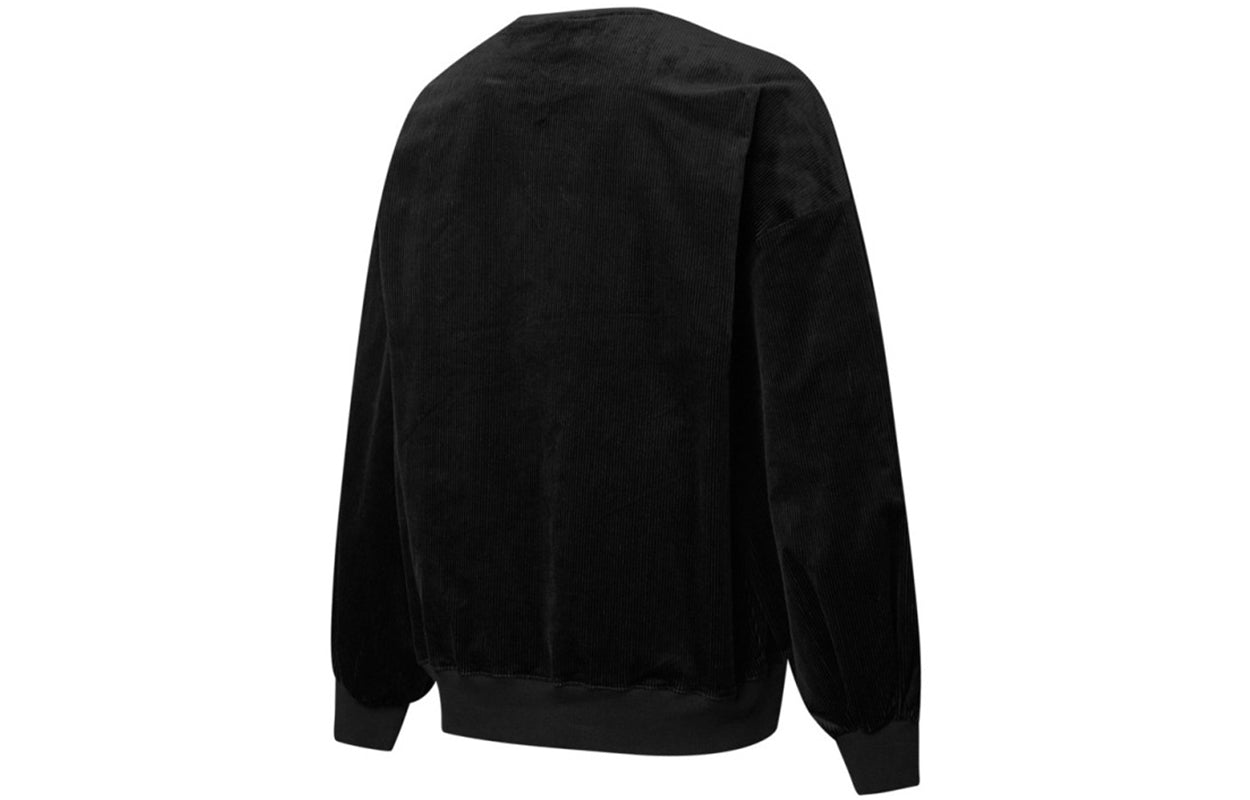 (WMNS) PUMA Contrasting Colors Zipper Pocket Sports Round Neck Pullover 'Black' 534753-01