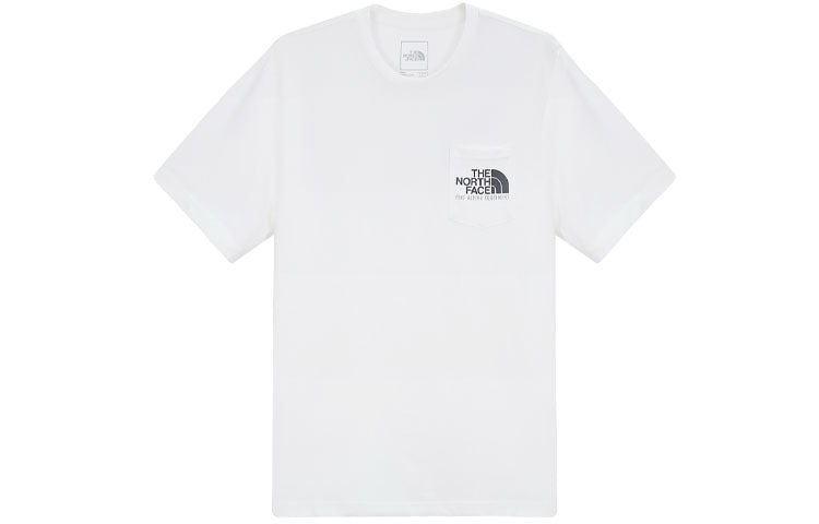THE NORTH FACE Logo Woodcut Dome T-Shirt 'White' NF0A4U9L-FN4