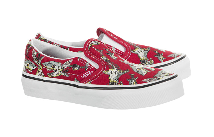 Vans Classic Slip-On Non-Slip Breathable Low Tops Casual Skateboarding Shoes Red VN0A4BUTTZ1