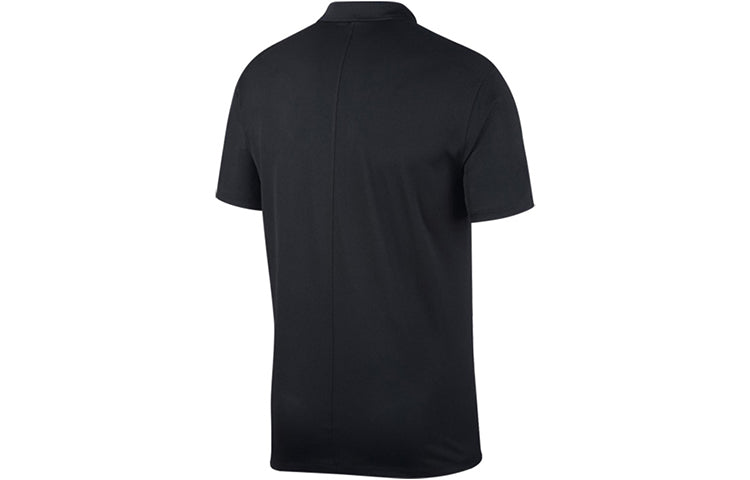 Men's Nike Solid Color Casual Outdoor Sports Golf Short Sleeve polo Black Polo Shirt BV0354-010