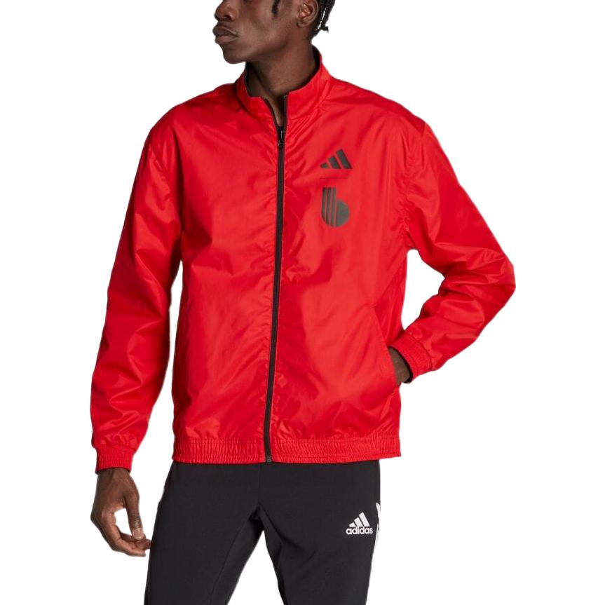 adidas World Cup Belgium Reversible Jacket 'Black Red' HE1431