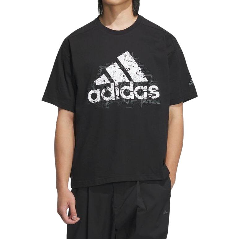 adidas City Escape Loose Fit Badge Of Sport Graphic T-Shirt 'Black' IA9429
