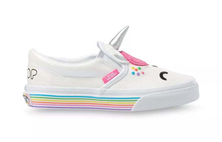 Vans Flour Shop x Classic Slip-On 'White Pink' VN0A54EV2JQ