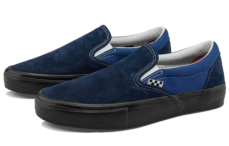 Vans Unisex Skate Slip-On VCU Sneakers Black/Blue VN0A4BWDNGV