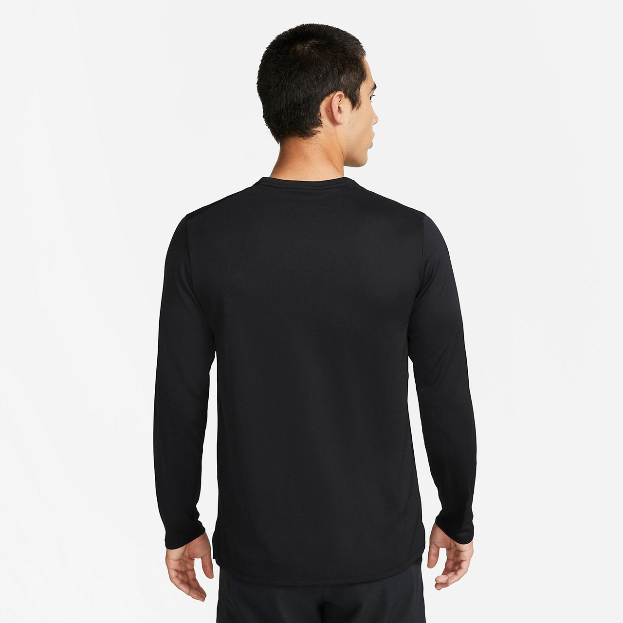 Nike Miler Dri-FIT UV Long-Sleeve Running T-Shirt 'Black' FB7071-010