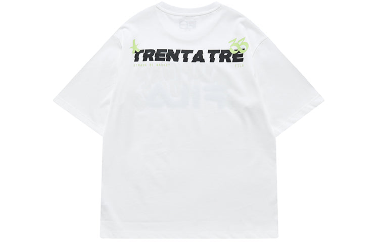 FILA FUSION Basketball Tee 'White Green' T11M225109F-WT