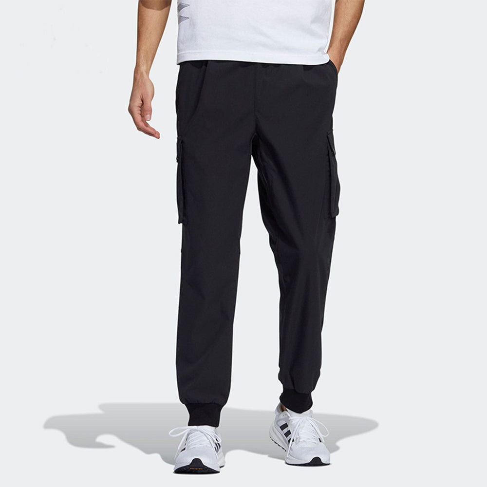 Men's adidas Loose Sports Running Cargo Casual Pants/Trousers Black H39859