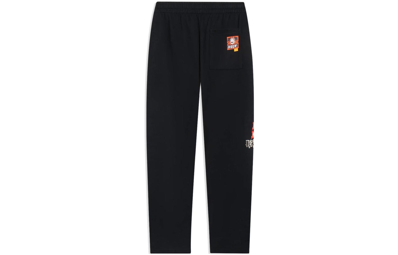 Li-Ning BadFive Changan Boys Graphic Straight Pants 'Black' AKLSF27-2