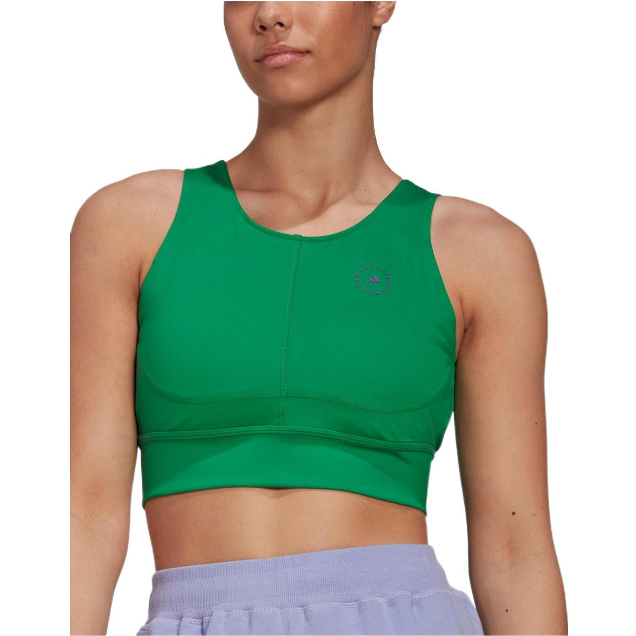 (WMNS) adidas by Stella McCartney TruePurpose Training Crop Top 'Green' HI6032
