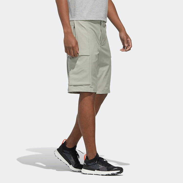 adidas Xplr Cargo Shor Outdoor Pocket Casual Sports Shorts Leather Gray FN0787