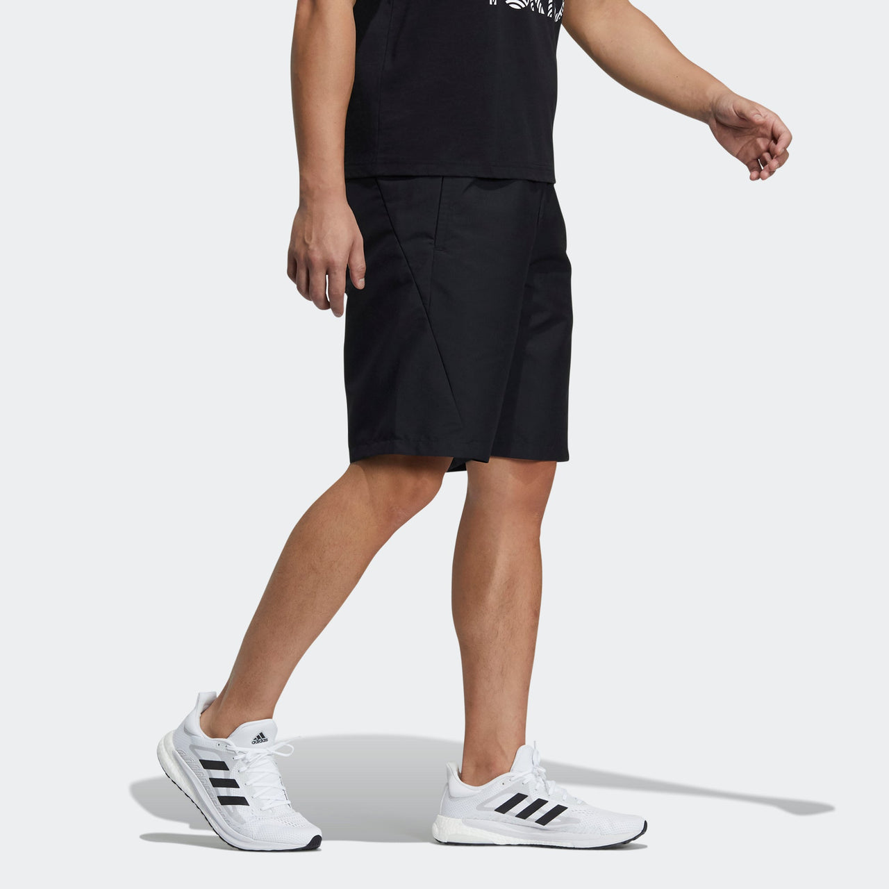 adidas M Mh Wov Short Casual Sports Breathable Alphabet Printing Shorts Black GN0802