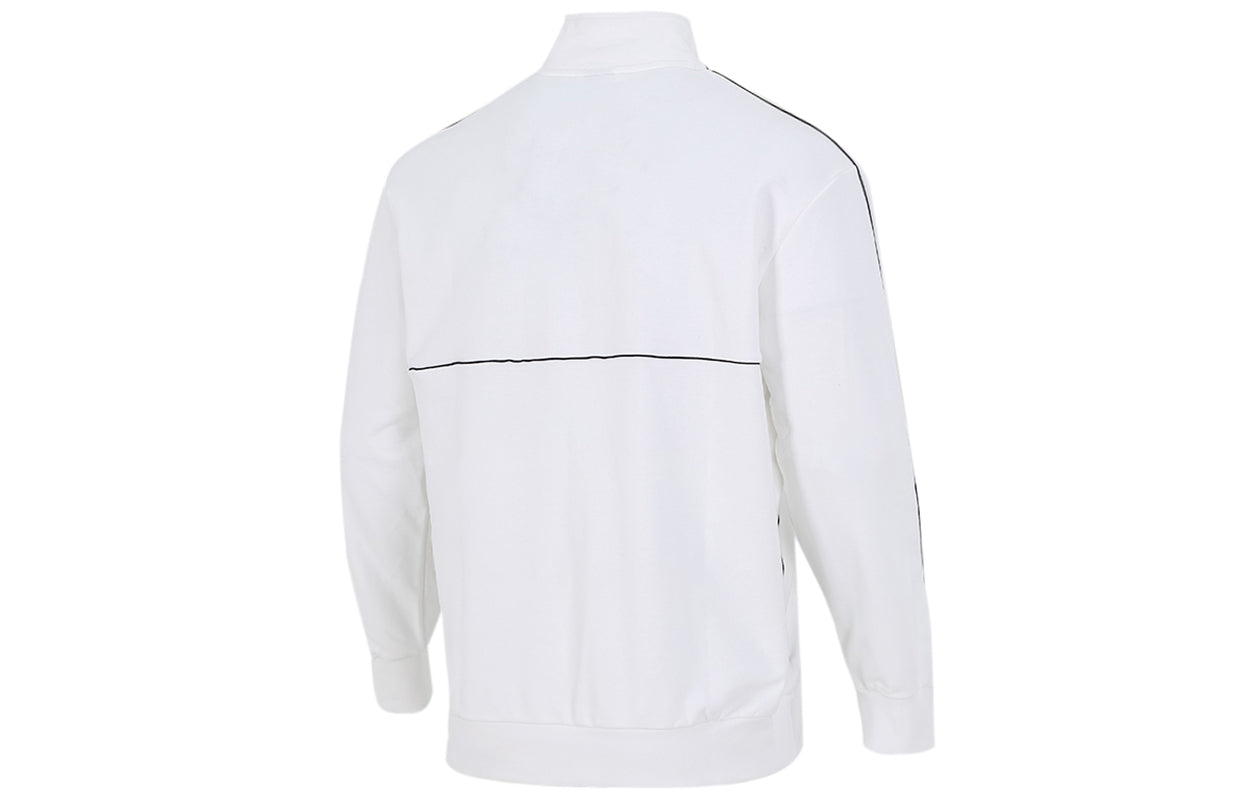 PUMA Running Training Breathable Sports Stand Collar Logo Jacket White 531706-02