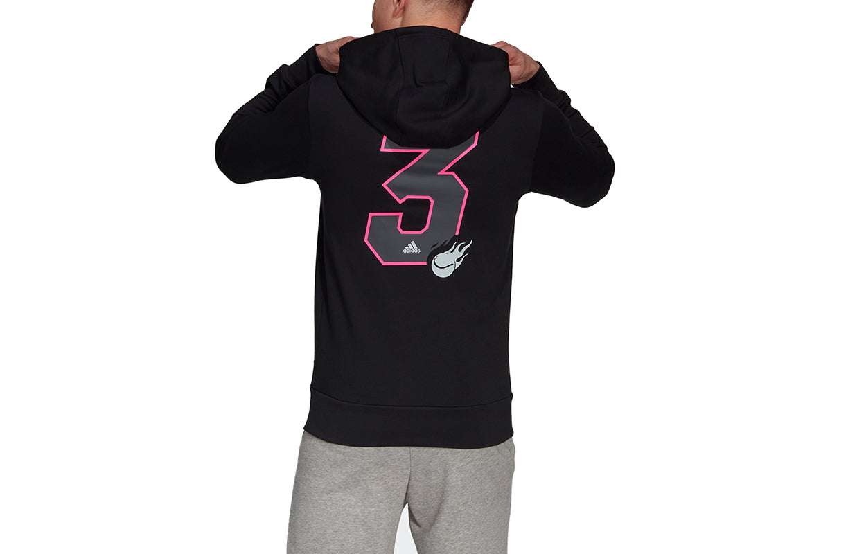 adidas Cat Graph Hood Casual Tennis Sports hooded Pullover Black GK8158