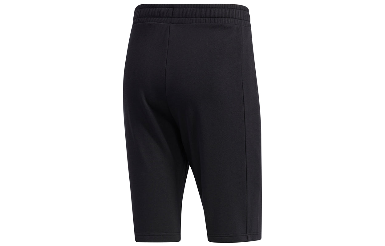 adidas neo Colorblock Alphabet Logo Casual Sports Straight Shorts Black GJ8882