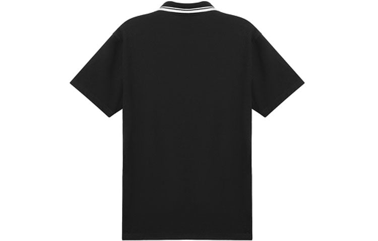 New Balance Classic Short Sleeve Polo Shirts 'Black White' AMT01983-BK