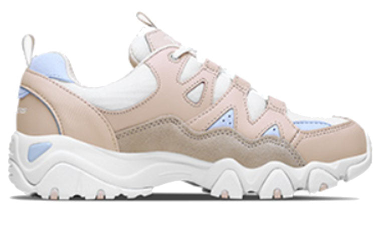 (WMNS) Skechers D'Lites 2.0 Low-Top Running Shoes Pink/White 88888328-WPK