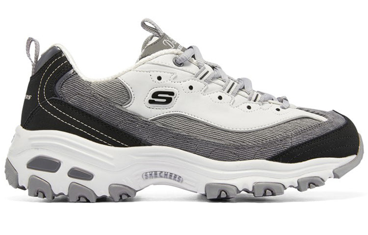 (WMNS) Skechers D'Lites 1.0 'Black Gray' 149906-BKGY