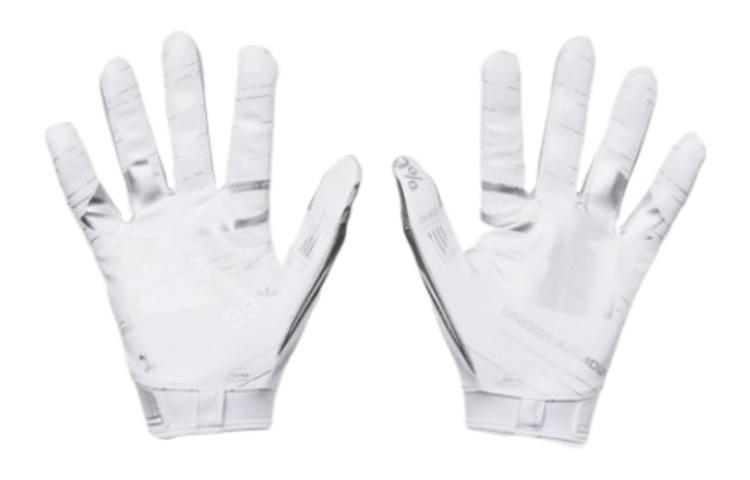 Under Armour F8 Football Gloves 'White Metallic Silver' 1368851-100