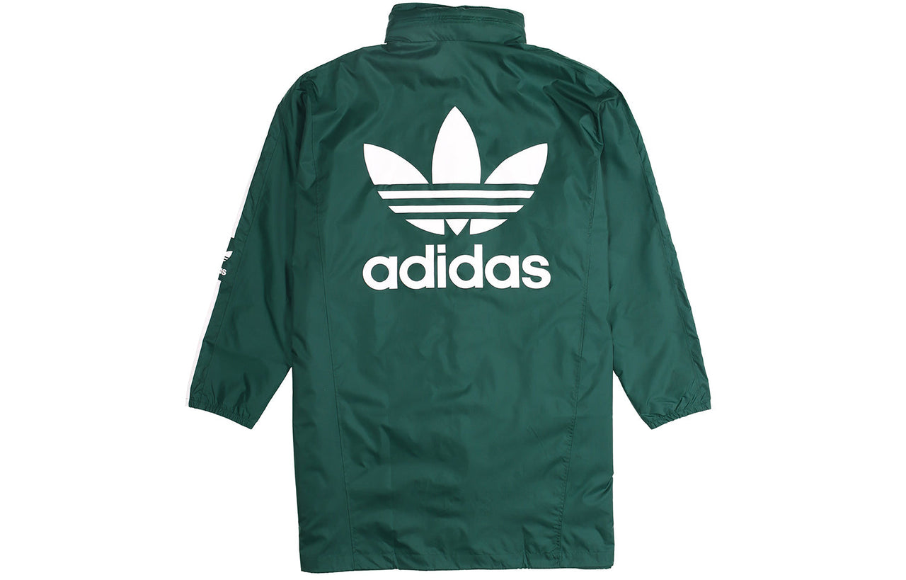 adidas originals Long WB Medium Style Wind Coat Male Green FL0012