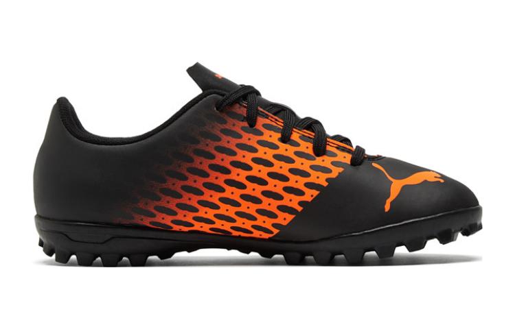 (GS) PUMA Spirit 3 TT JR Football Shoes 'Black Orange' 106072-04