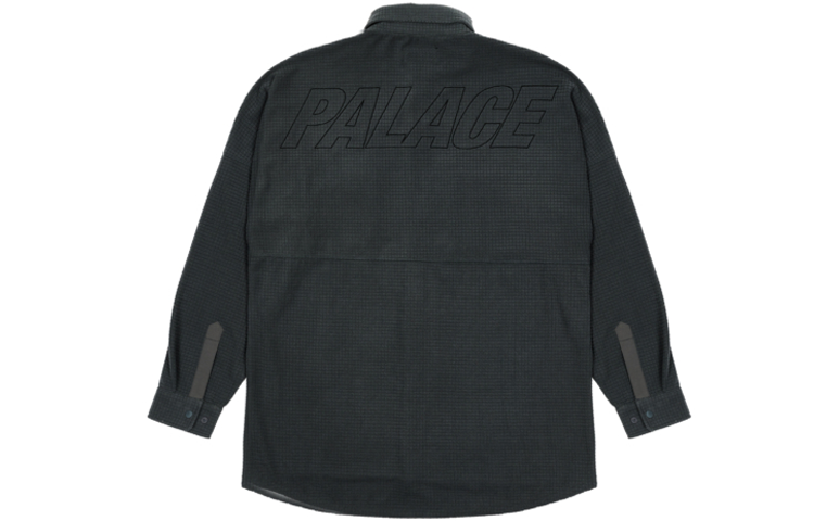 Palace FW21 ULTIMO Polar Grid Overshirt 'Black' P21SHT022