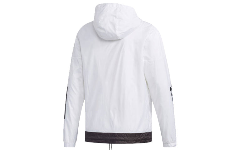 adidas neo Mickey Casual Sports Hooded Jacket White EI4535