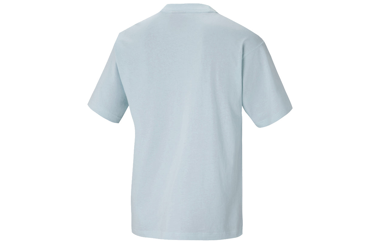 adidas originals C Tee Solid Color Sports Loose Round Neck Short Sleeve Blue HC8583