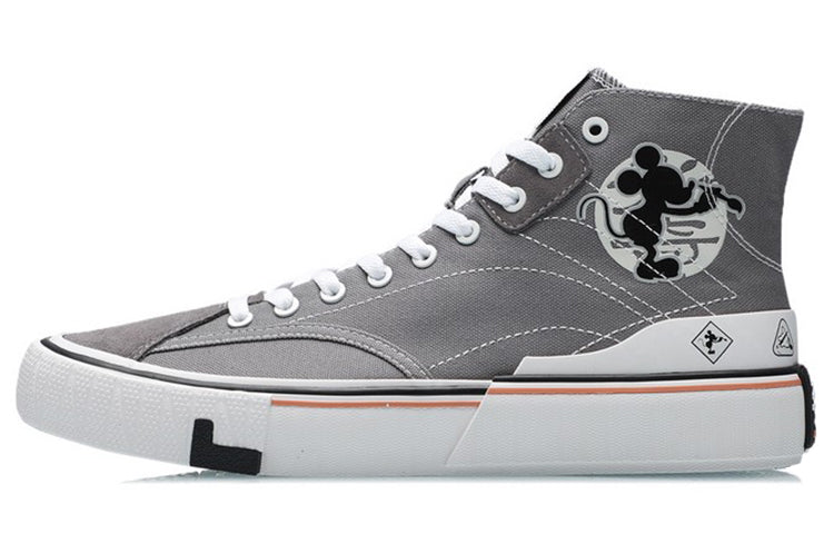 Li-Ning x Mickey Mouse Canvas HI Shoes 'Grey White' AECR007-2