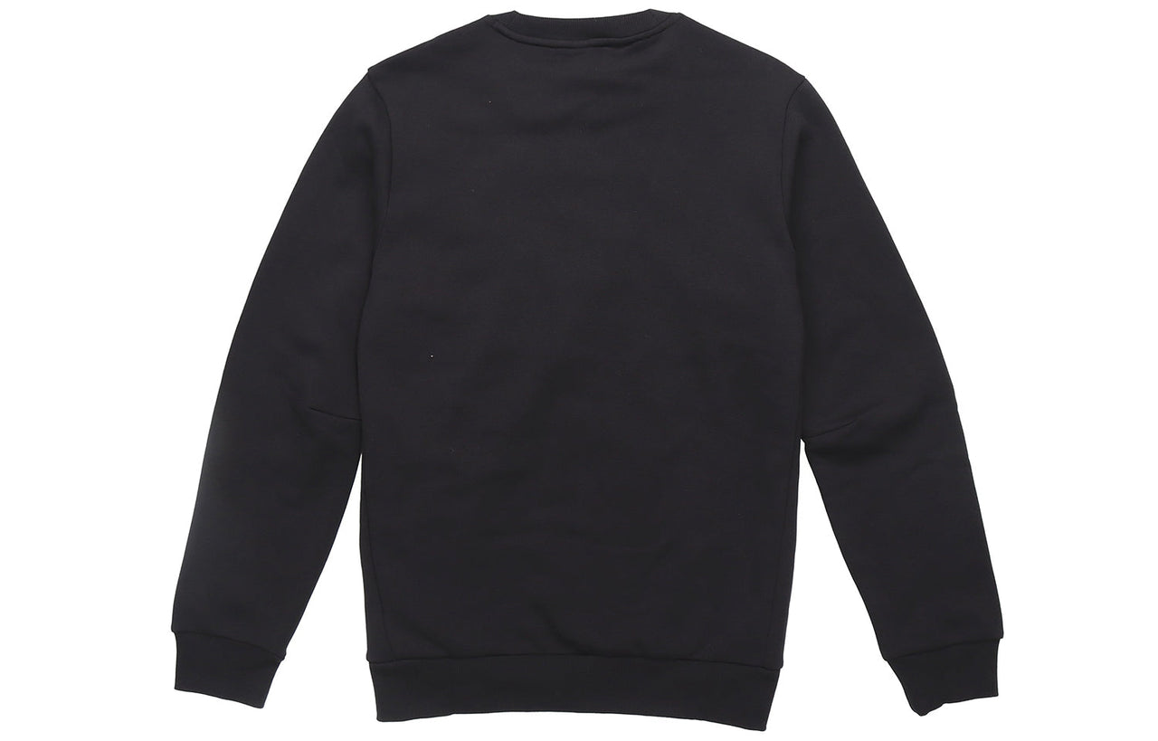 adidas Fleece Lined Stay Warm Athleisure Casual Sports Pullover Round Neck Black EB5265