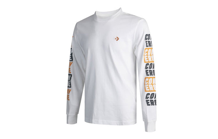 Converse Applique LogoLong-sleeve Tee Men White 10019933-A01