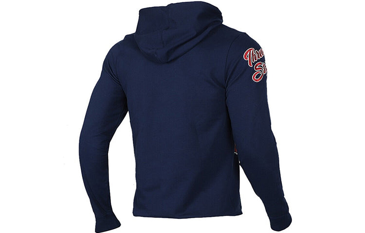 adidas neo Pattern Casual hooded Knit Navy Blue EI4749