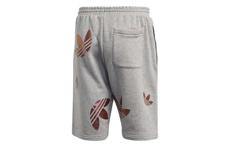 adidas originals Zeno Big Trefoil Logo Lacing Sports Shorts Gray GD0983