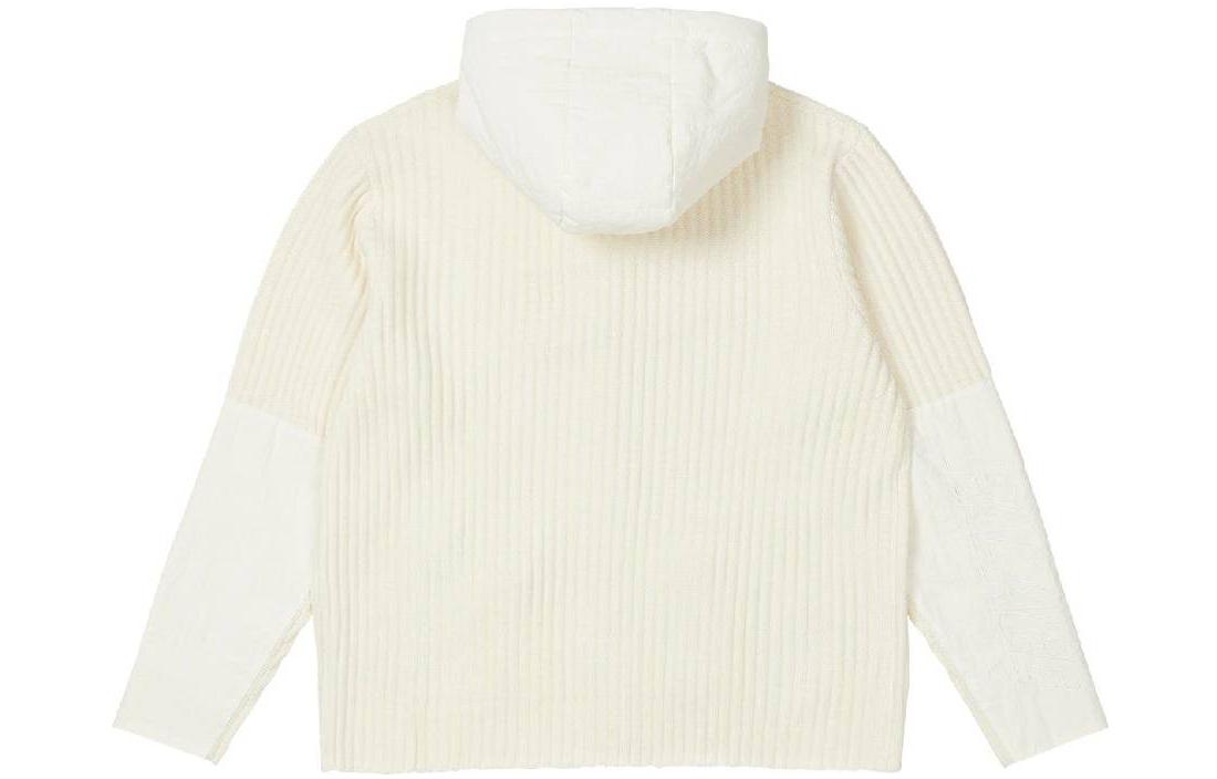 Palace FW22 Marine Zip Hood Knit Jacket 'White' P23KW041