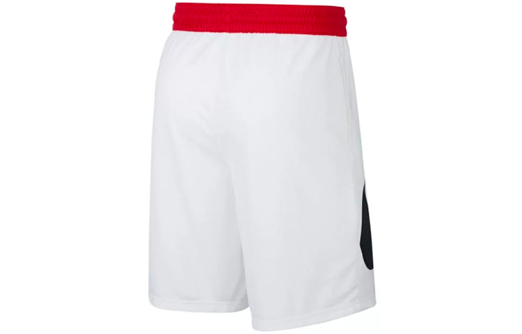 Nike Large Logo Printing Sports Loose Basketball Shorts White BV9385-100