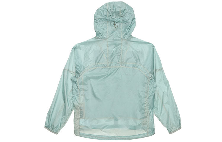 Nike ACG Cinder Cone Pattern Splicing Solid Color Zipper Hooded Jacket Green DB0979-014