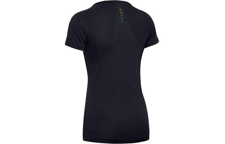 (WMNS) Under Armour RUSH Seamless Short Sleeve Black 1351602-001