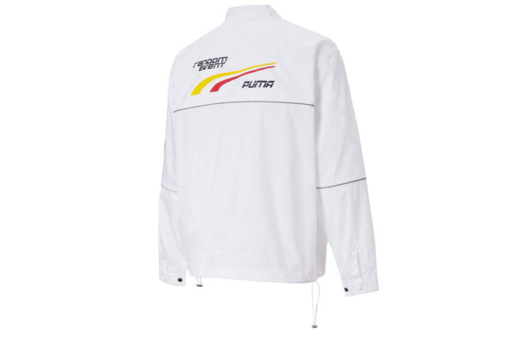 PUMA x Rdet Coach Jacket 'White Black' 598062-02