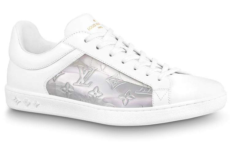 LOUIS VUITTON Luxembourg Sneakers 'White with Silver Monogram' 1A8MAH