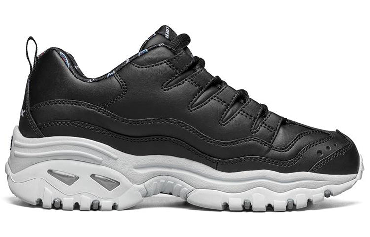 (WMNS) Skechers Energy Sneakers Black/White/Red 13425-BKW