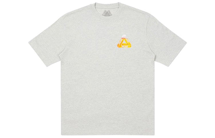 PALACE Tri-Lager Tee Triangle Logo Printing Short Sleeve Unisex Gray P19TS218