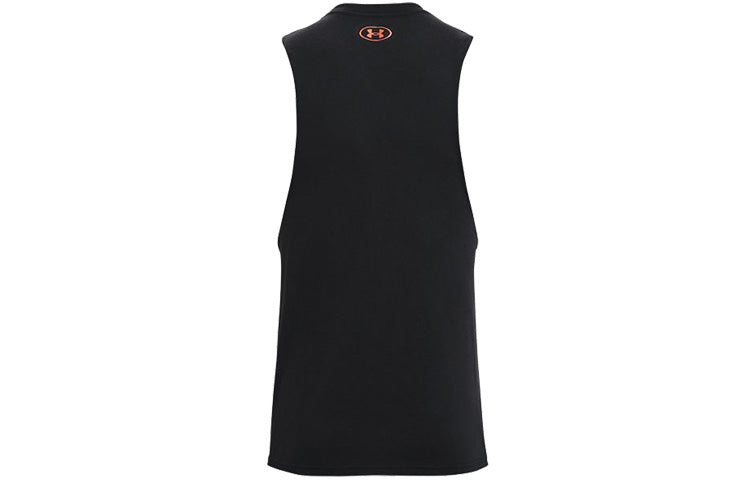 Under Armour Project Rock Brahma Bull Tank Top 'Black Orange' 1361721-001