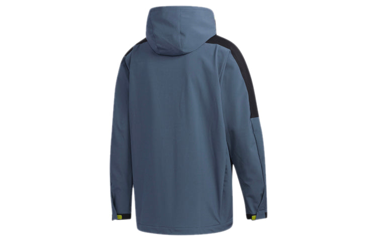 adidas M Tech Outr JKT Zipper Cardigan Casual Sports Hooded Jacket Blue FU6573
