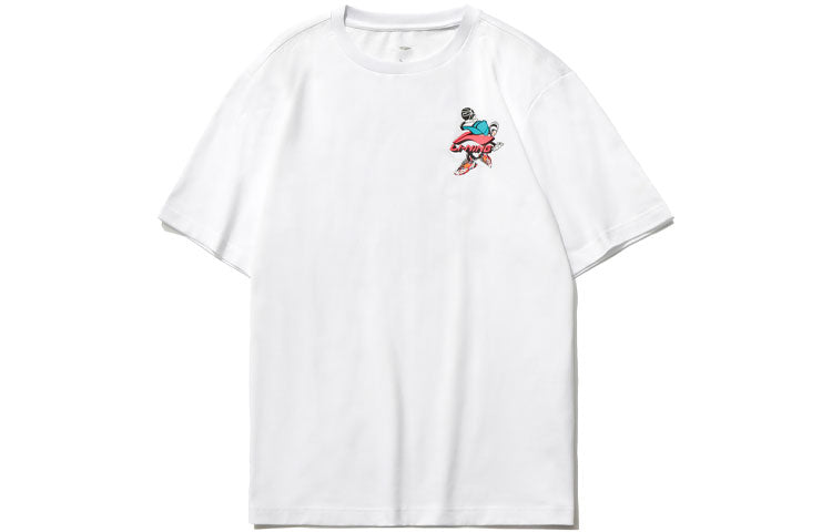 Li-Ning Graphic Loose Fit T-shirt 'White' AHSR406-1