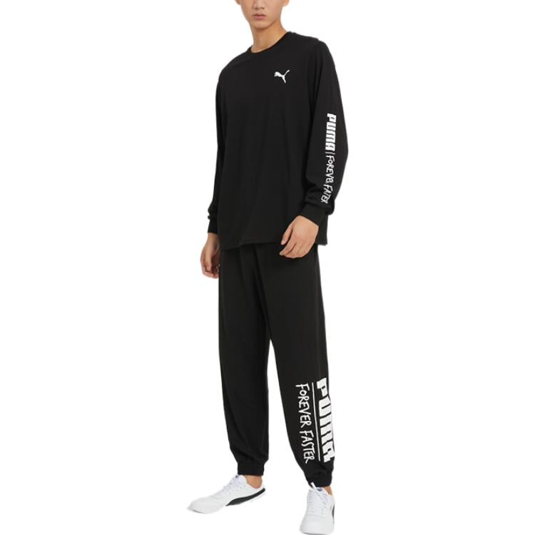 PUMA Handwriting Long Sleeve T-Shirt 'Black' 539531-01