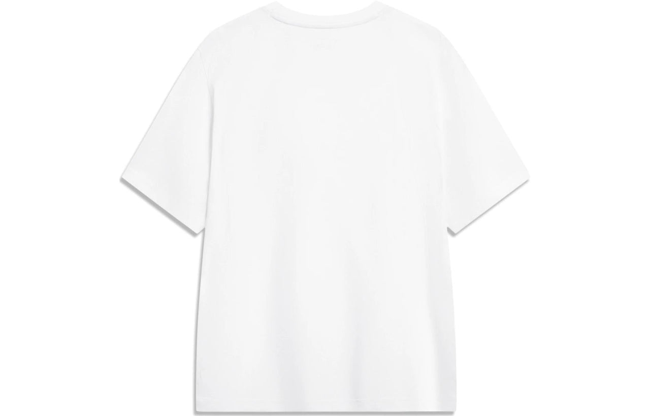 Li-Ning Triple Logo Loose Fit T-shirt 'White' AHST787-1