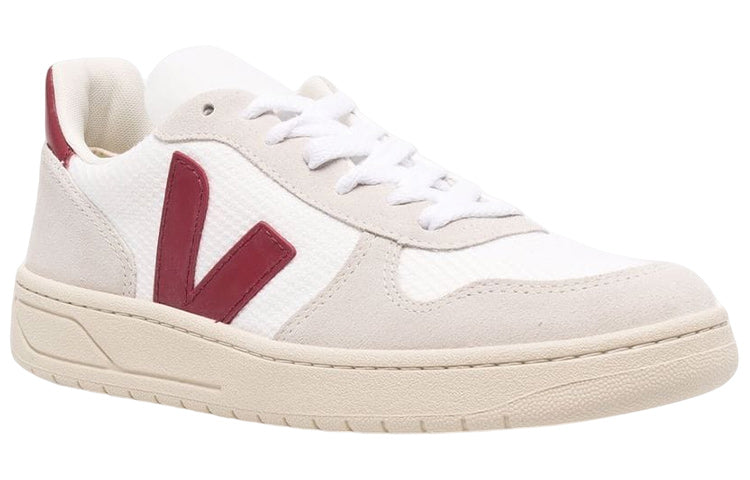 VEJA V-10 B-Mesh 'White Natural Marsala' VX0101314A