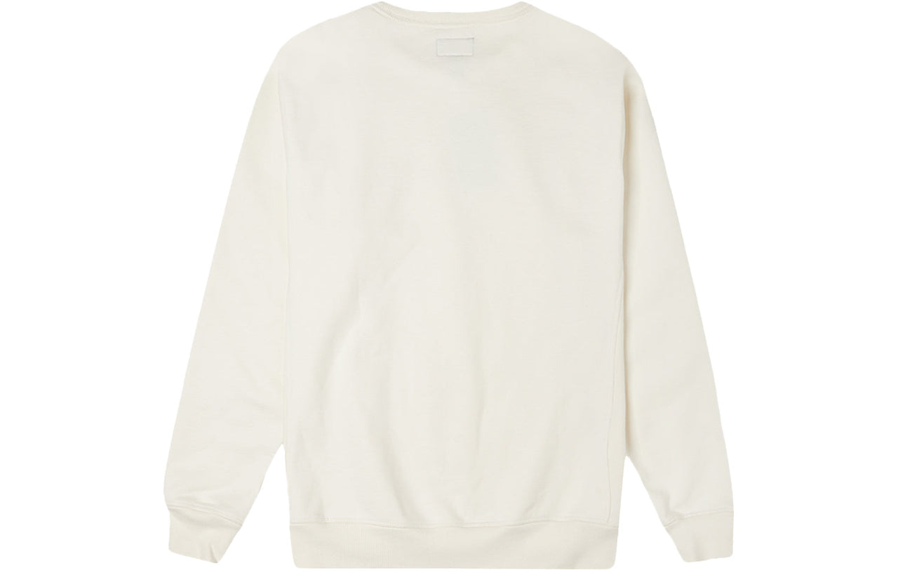 Men's Converse Jack Purcell Athleisure Casual Sports Fleece Round Neck Pullover White 10022516-A01