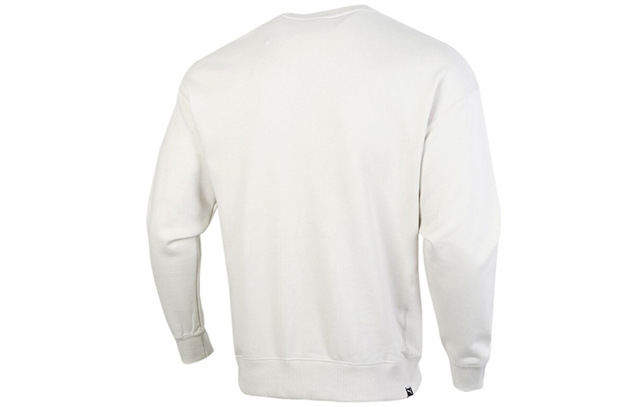 PUMA Downtown Crew Casual Round Neck Pullover Long Sleeves Gray 599173-05