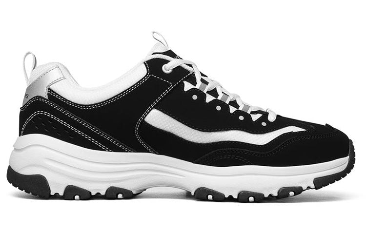 Skechers D'Lites I-Conik Low-Top Running Shoes Black/White 8790091-BKW