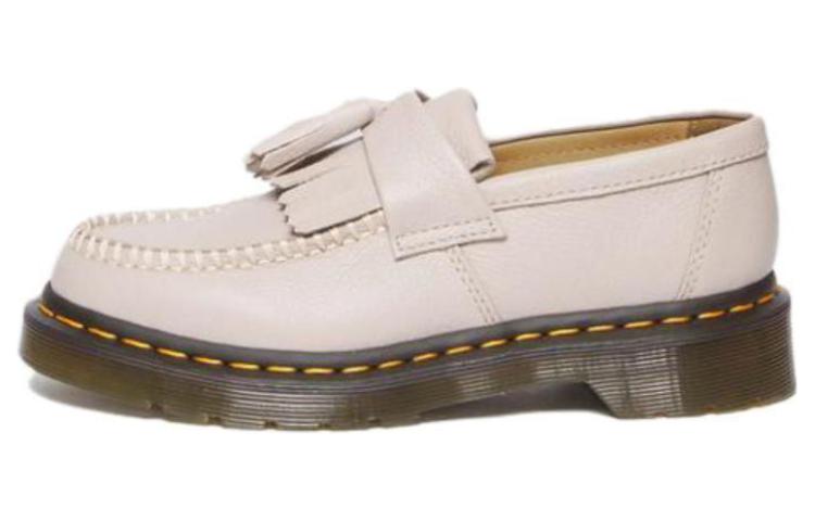 (WMNS) Dr. Martens Adrian Virginia Leather Tassel Loafers 'Vintage Taupe' 31245348